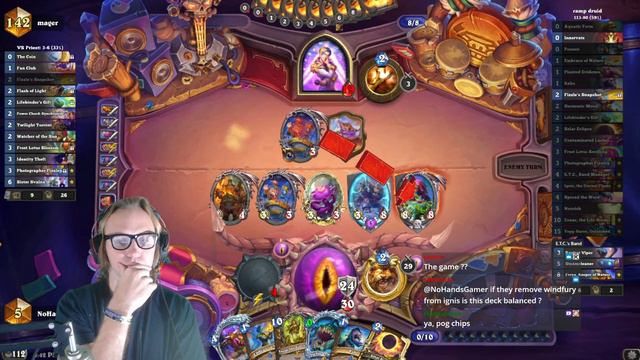 BEST DECK IN THE GAME IS TRYING TO GET 1 PLACE IN LEGEND! NoHandsGamer DRUID DECK. смотреть онлайн