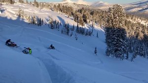 Ергаки. Начало покатушек на снегоходах