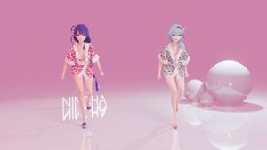 MMD Genshin Impact - Raiden Shogun x Eula - Dancing in nightgown - Nincha Studio