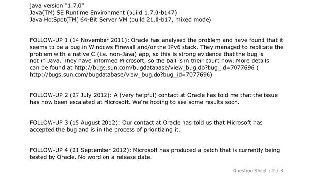 Windows : Java 7 prevents FTP transfers on Windows Vista and 7 if firewall is on. Any ideas? смотреть онлайн