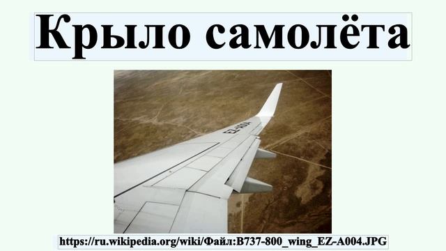 Крыло самолёта
