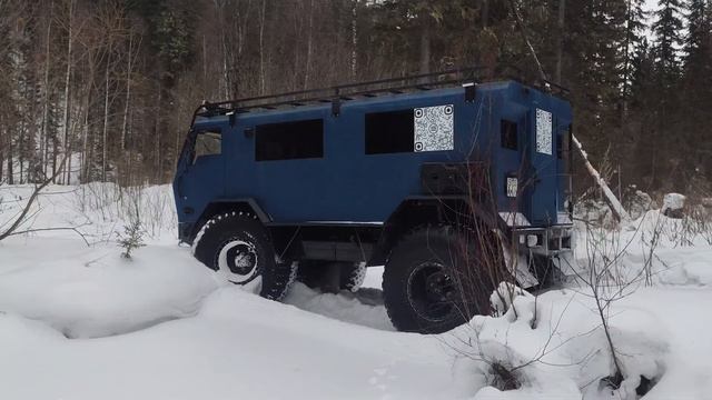 Снегоболотоход ВАРЯГ 4х4 | Проезды по зимнему лесу смотреть онлайн