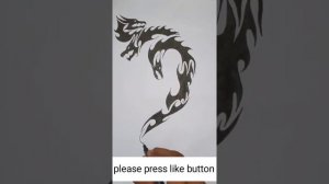 Dragon tattoo design/ how to make dragon tattoo/ three head dragon tattoo (part 7)