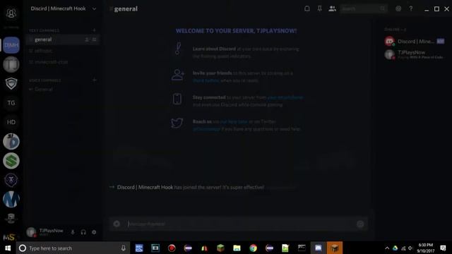 Discord Minecraft Hook bot Showcase and Tutorial