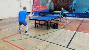 тренировка по настольному теннису