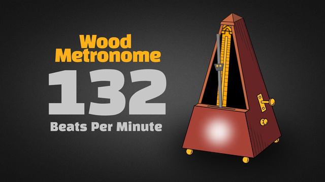 132 BPM Wood Metronome [30 Minuts] смотреть онлайн
