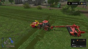 Farming Simulator 17 ➣ Сложный режим • Sosnovka. Часть 93. Кормление коров и покос травы