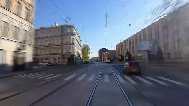 Трамвайные маршруты Санкт-Петербурга. Маршрут №10 измененный смотреть онлайн