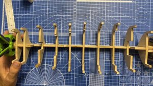 Бриг Меркурий # 1 сборка каркаса