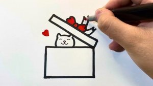 Как нарисовать подарок