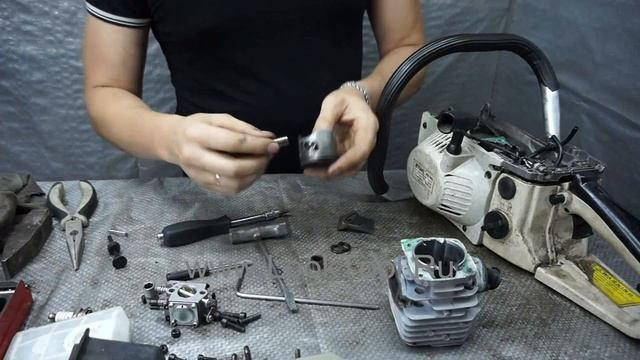 Замена поршневой на бензопиле!!!!!!.mp4 смотреть онлайн