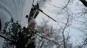 тест отбойника снегоходных саней  ванёк