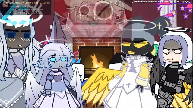 Angels (-St. Peter) react to Lucifer Morningstar || Hazbin Hotel