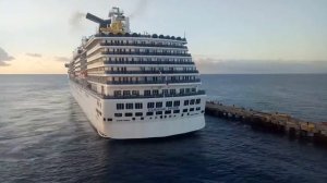 Carnival Pride Docking in port of Costa Maya Mexico