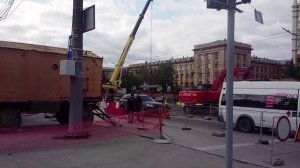 Челябинск Cтроительство благоустройство перед Оперным,набережная,Площадь ЮуРГУ.пр.Ленина. 28.08.19г.