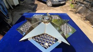 Вечный огонь - монтаж газовой горелки на звезду с декоративной решеткой