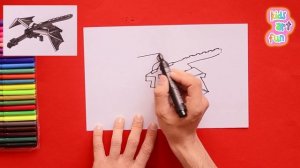 How to draw Enderdragon (Minecraft)