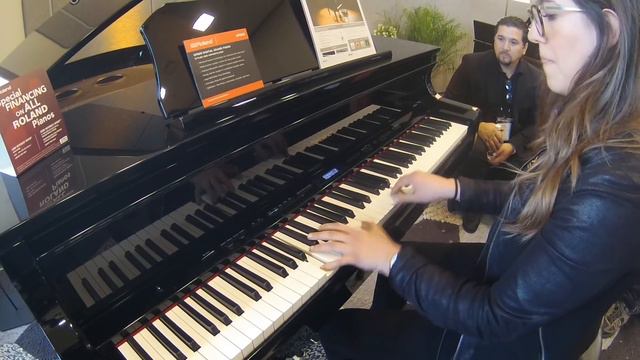 NAMM 2018 Roland GP 609 Digital Grand Piano смотреть онлайн