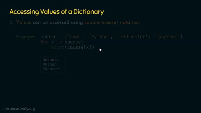 for Loop with Dictionaries in Python