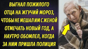 Выгнал пожилого отца на жгучий мороз, чтобы не мешал отмечать праздник, а утром обомлел