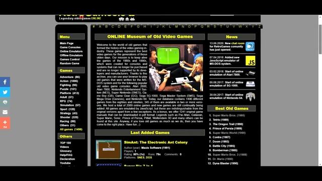 Top 5 Free Retro Games Sites