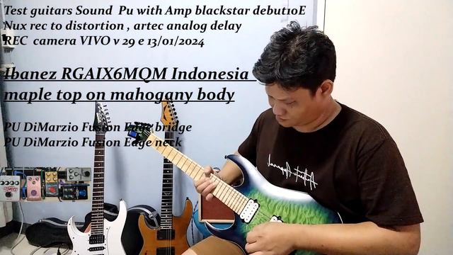 Test sound PU ( Dis Nux rec to) Ibanez RG 1451 prestige , Ibanez RGAIX6MQM ,Dean 450 custom By Golf смотреть онлайн