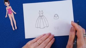 БУМАЖНЫЕ КУКЛЫ. Одежда и поделки для бумажных кукол. Как нарисовать одежду для бумажных кукол.