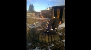 Рез покрышек для клумбы, выгребной ямы, своими руками