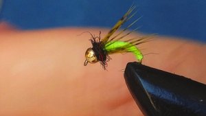 Мушка лимонка для ловли ленка и хариуса