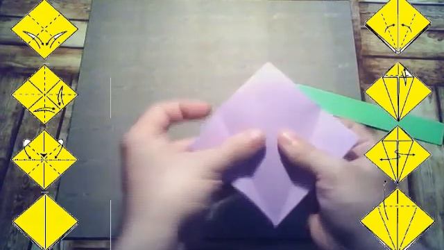 Как сделать из бумаги классический японский горбатый журавлик. Мастер класс. Оригами смотреть онлайн