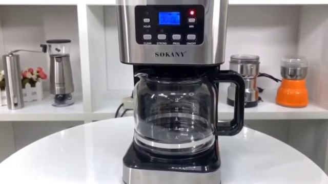 Coffe Maker ყავის აპარატი Sokany CM 121E смотреть онлайн