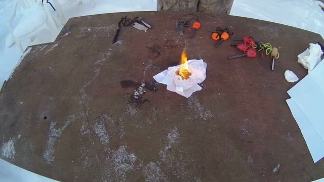 Как разжечь костер с помощью огнива! смотреть онлайн