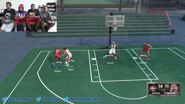 WHO WOULD WIN? LEBRON & DWADE OR JORDAN & PIPPEN?! - NBA 2K16 Head to Head Blacktop Gameplay
