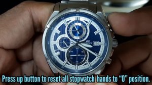 Casio Edifice Watch ERA-532 Chronograph Reset or Setting | Caliber VD57 | SolimBD | Watch Repair