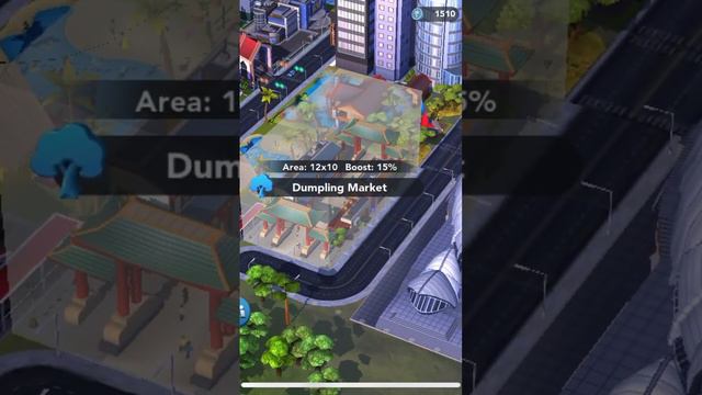 Simcity Buildit Dumpling Market - Parks