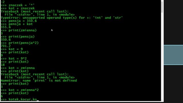 Zmienne i typy danych [Python] odc.1 z serii podstaw Pythona смотреть онлайн