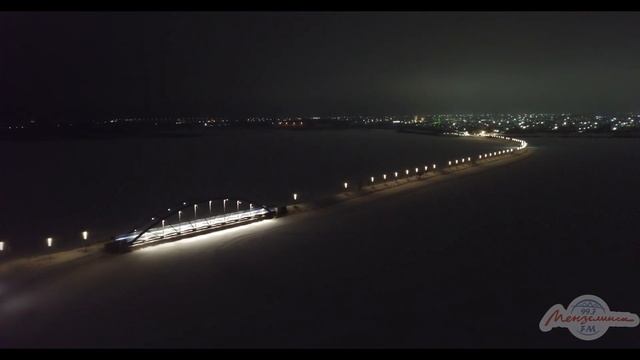 Ночная набережная Мензелинска 18 12 2019