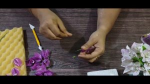 Tutorial: Bougainvillea made from homemade flexible clay..DIY Clay flowers