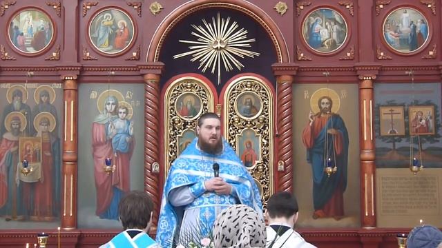 Проповедь иерея Виктора в праздник Благовещения Пресвятой Богородицы смотреть онлайн