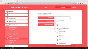 MERCUSYS Rauter login password change