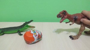 Крокодил Динозавры и Киндер Сюрприз игрушки новинка Crocodile Dinosaur Kinder Surprise toys novelty