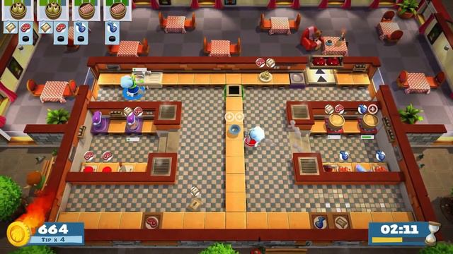 Overcooked 2: Level Kevin 1 4th Star Walkthrough