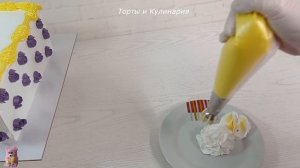 украшение торта за 30 МИНУТ! ОБЗОР насадки СФЕРА! Украшение  белково-заварным кремом! Торт на Юбиле