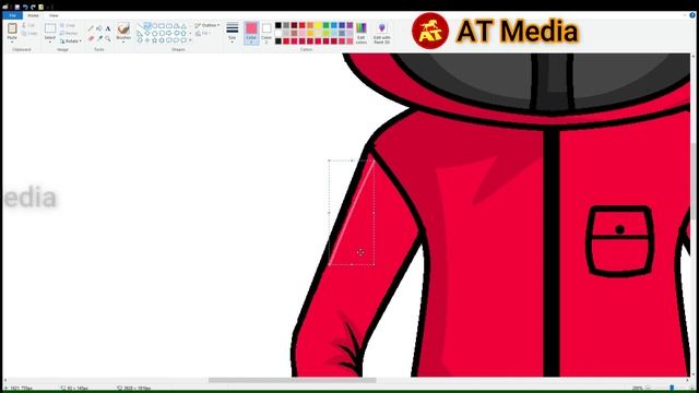 How to Draw Squid Game ⏹?⏺Red Guard Uniform in MS Paint | Draw Squid Game in Laptop #mspaintcartoon смотреть онлайн