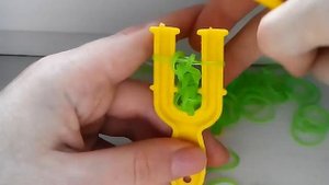 Браслет цепочка из резинок