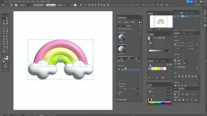 РИСУЕМ 3D РАДУГУ ЗА СЕКУНДЫ  | УРОК В ADOBE ILLUSTRATOR