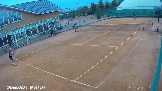 9-й Открытый чемпионат СПб по теннису среди ветеранов. Крянин - Молчанов (М55+, 29.06.2021) смотреть онлайн