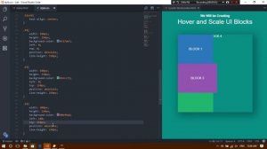 Pure CSS Hover and Scale UI Blocks - CSS & HTML Tutorial