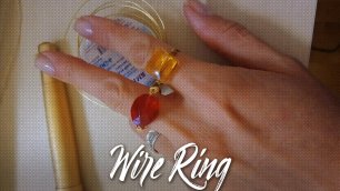 КОЛЬЦО из золотой проволоки | hand made | DIY wire ring