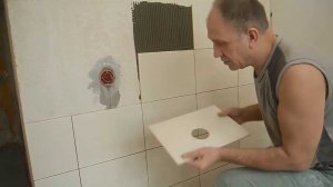 Облицовка плиткой стен на кухне ч.6